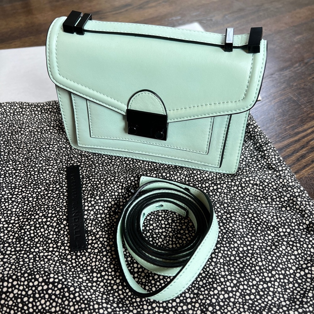 Loeffler Randall mini Rider bag in mint - excellent conditin